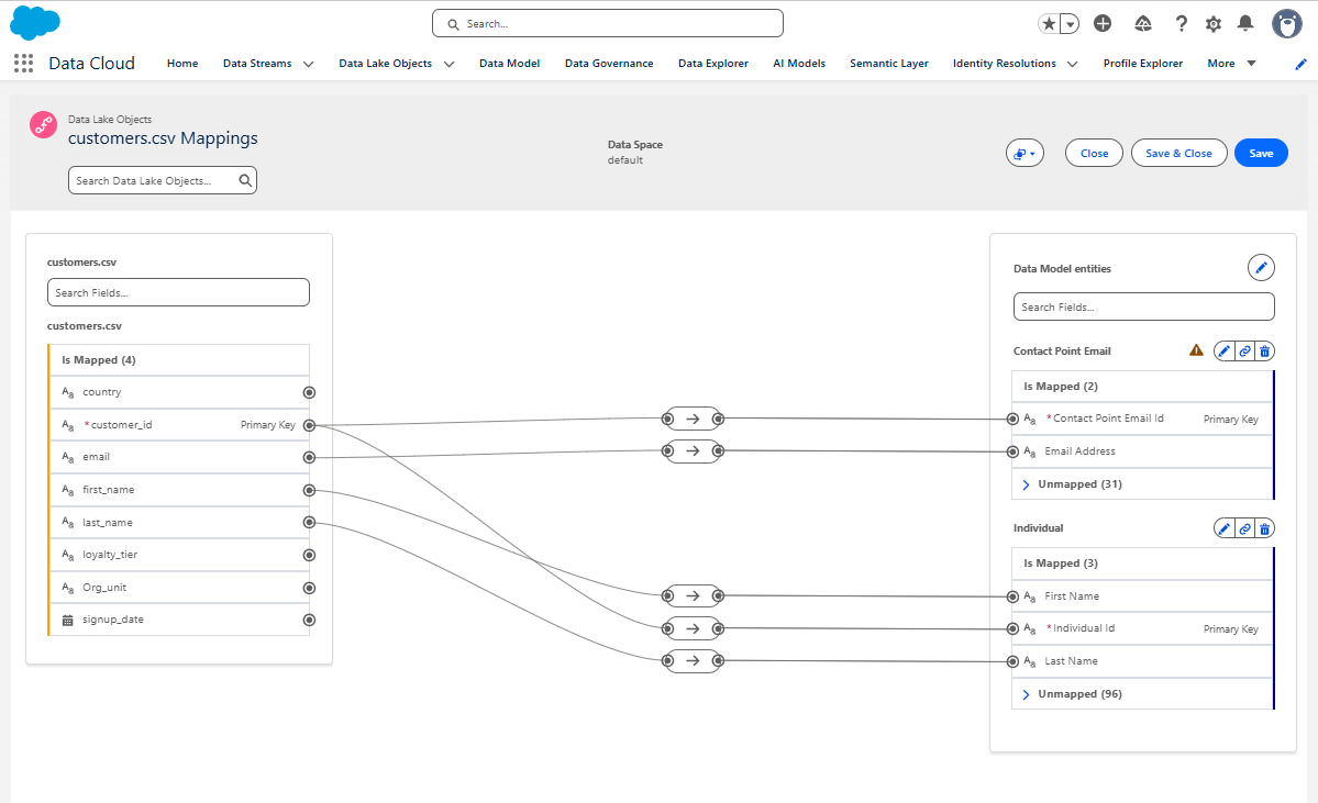 Salesforce Data Cloud CRM Contact Mapping Explained - Martech Notes