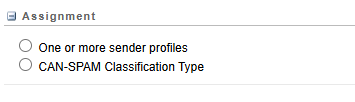 Assignment for auto-suppression
