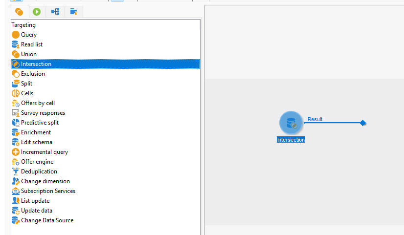 Intersection activity inside Adobe Campaign Workflow