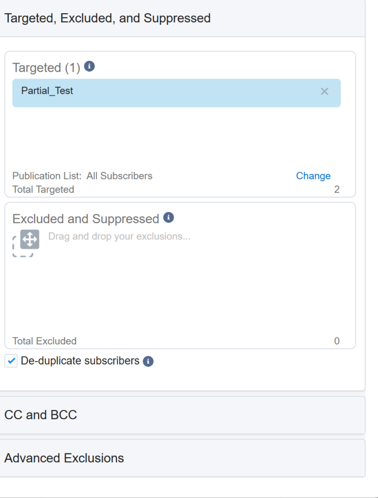 Email Target DataExtension